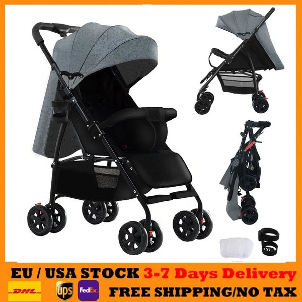 Light Baby Strollers Infant Travel System Stroller Baby Cars Baby Carriage Foldable Baby Stroller 3 in 1 Pram for Newborn Babies
